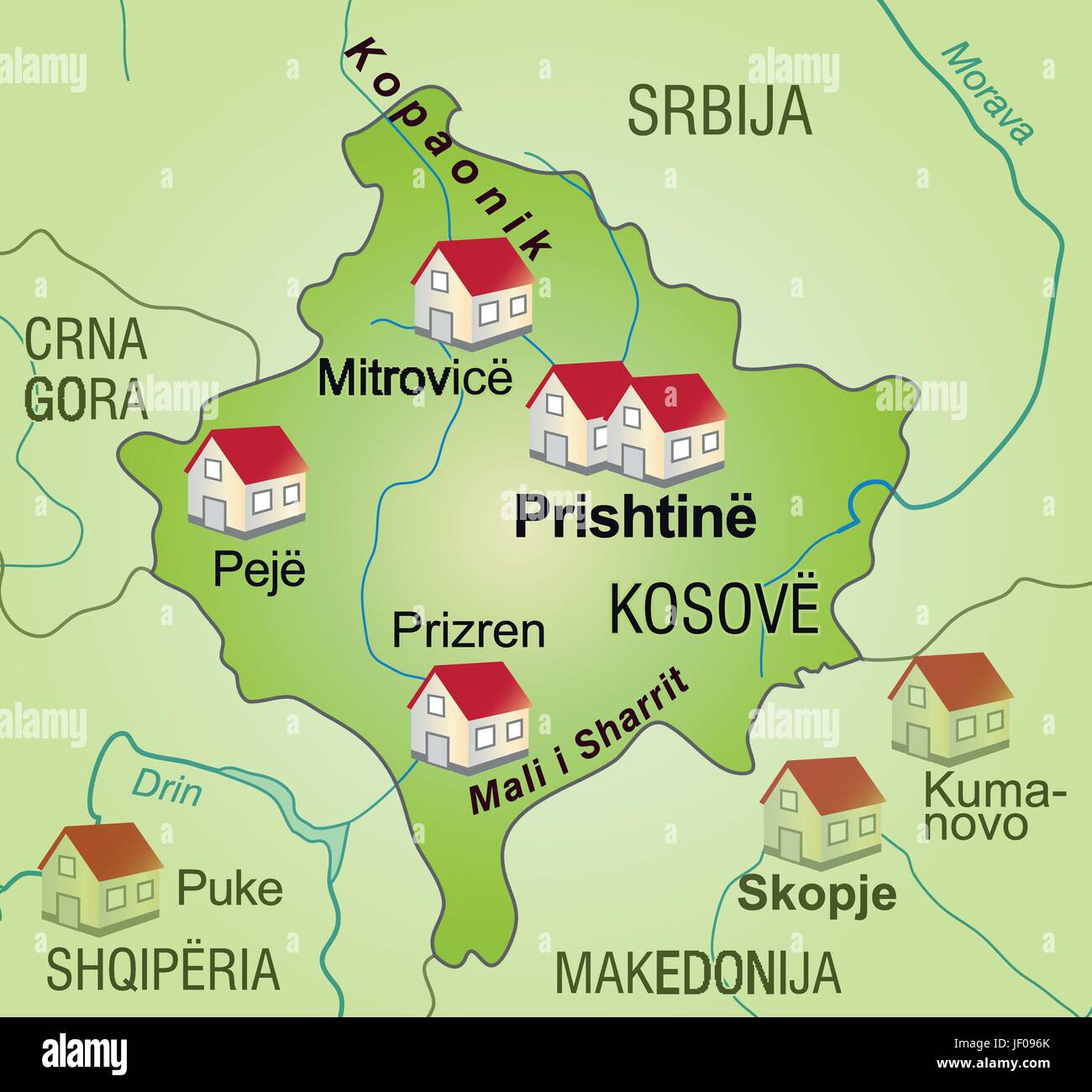 Border Card Synopsis Borders Kosovo Atlas Map Of The World Map Border Card Synopsis Borders Kosovo Atlas Map Of The World Map JF096K 