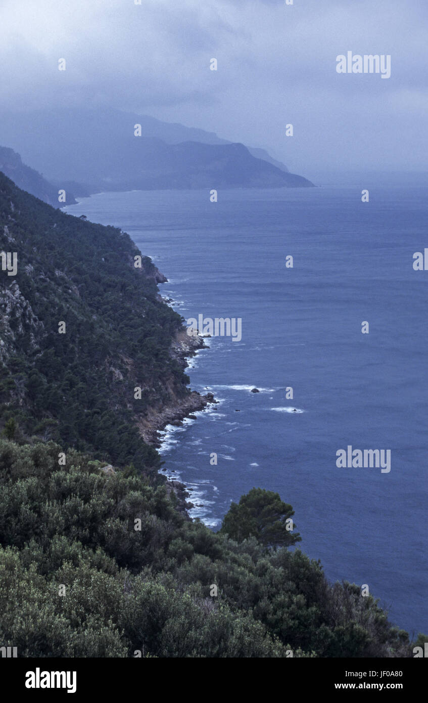 Coastline at Punta Jova - Majorca Stock Photo