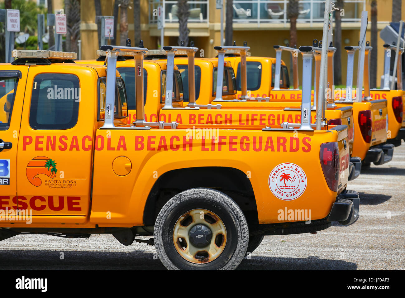 Standby Lifeguard Trucks Stock Photo Alamy