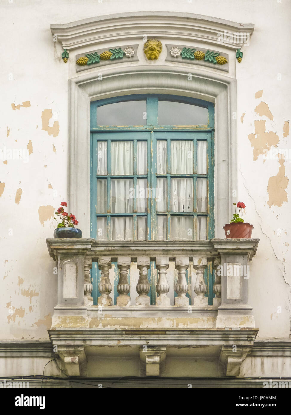 Decorated vintage wooden window hi-res stock photography and images - Alamy