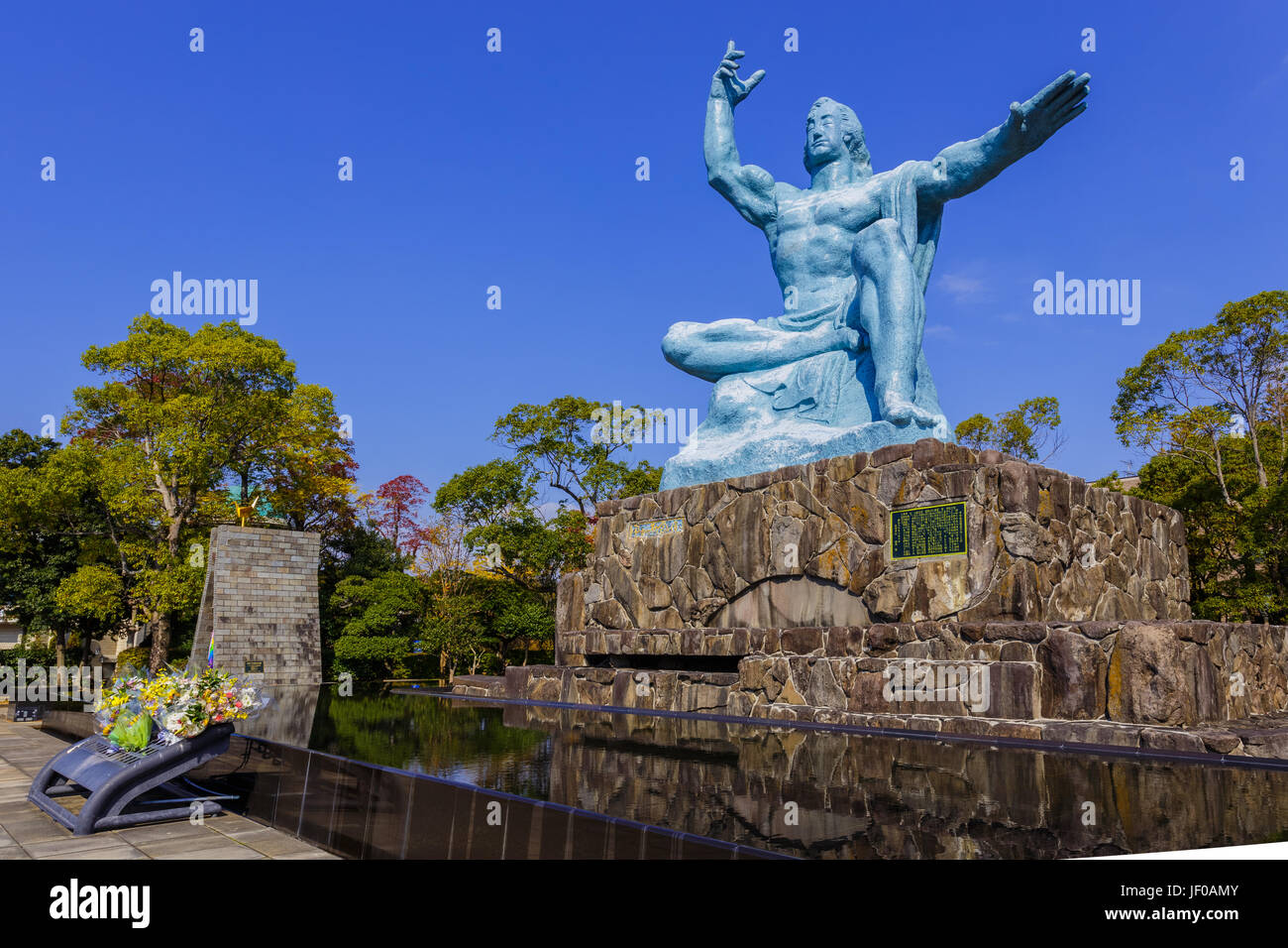 Nagasaki Peace Statue at Nagasaki Peace Park in Nagasaki, Japan Stock Photo Alamy