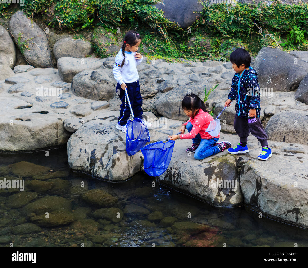 NAGASAKI, JAPAN NOVEMBER 14 Nakashima River in Nagasaki, Japan on