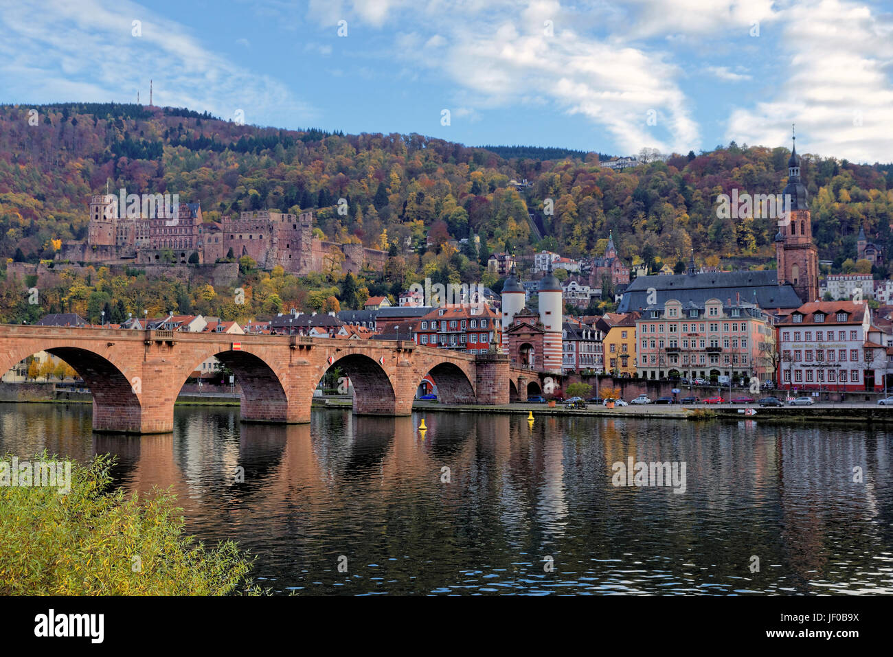 Heidelberg in autumn Stock Photo