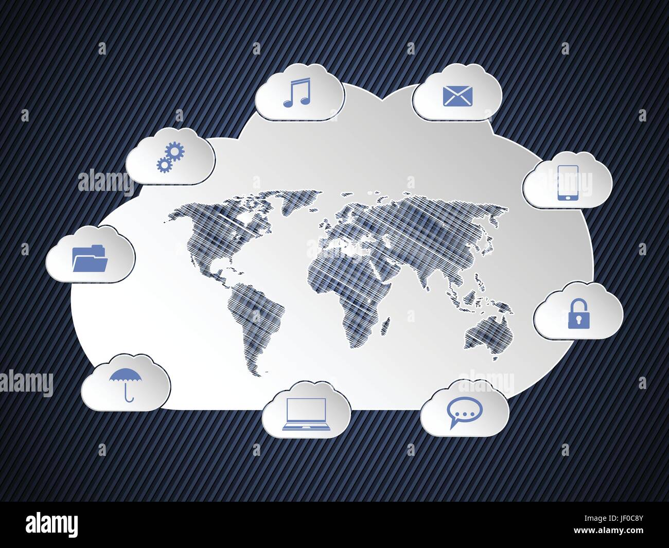 cloud, communication, networking, internet, www, worldwideweb, net, web, Stock Vector