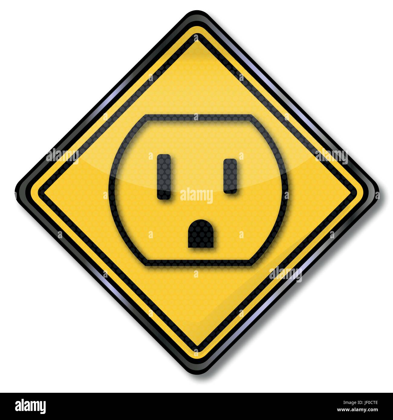 shield power outlet and in the us Stock Vector