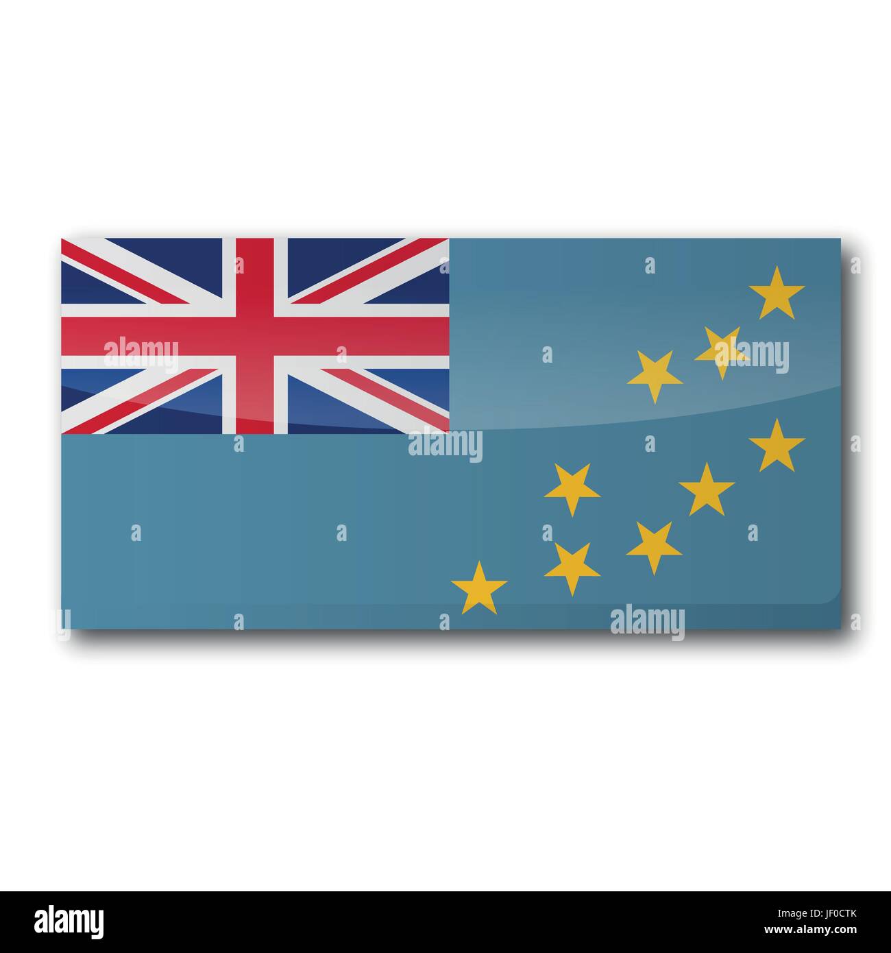 flag tuvalu Stock Vector