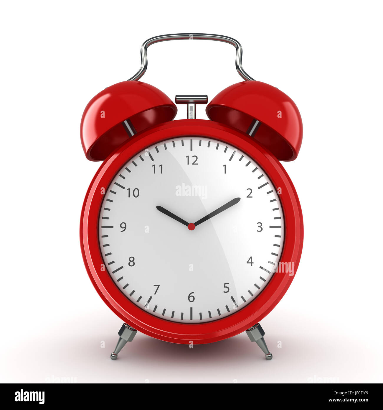 Red alarm clock Stock Photo - Alamy