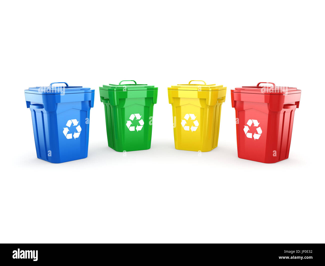 Multicolor Recycling Bins Stock Photo Alamy