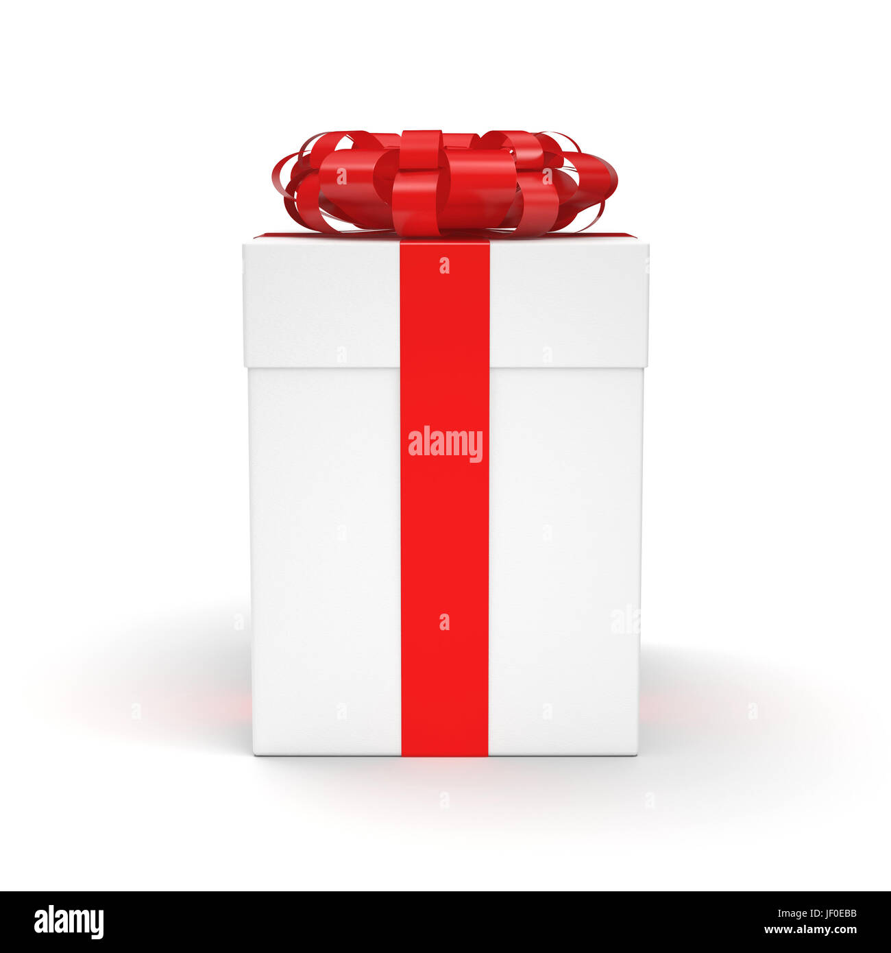 White gift box Stock Photo - Alamy