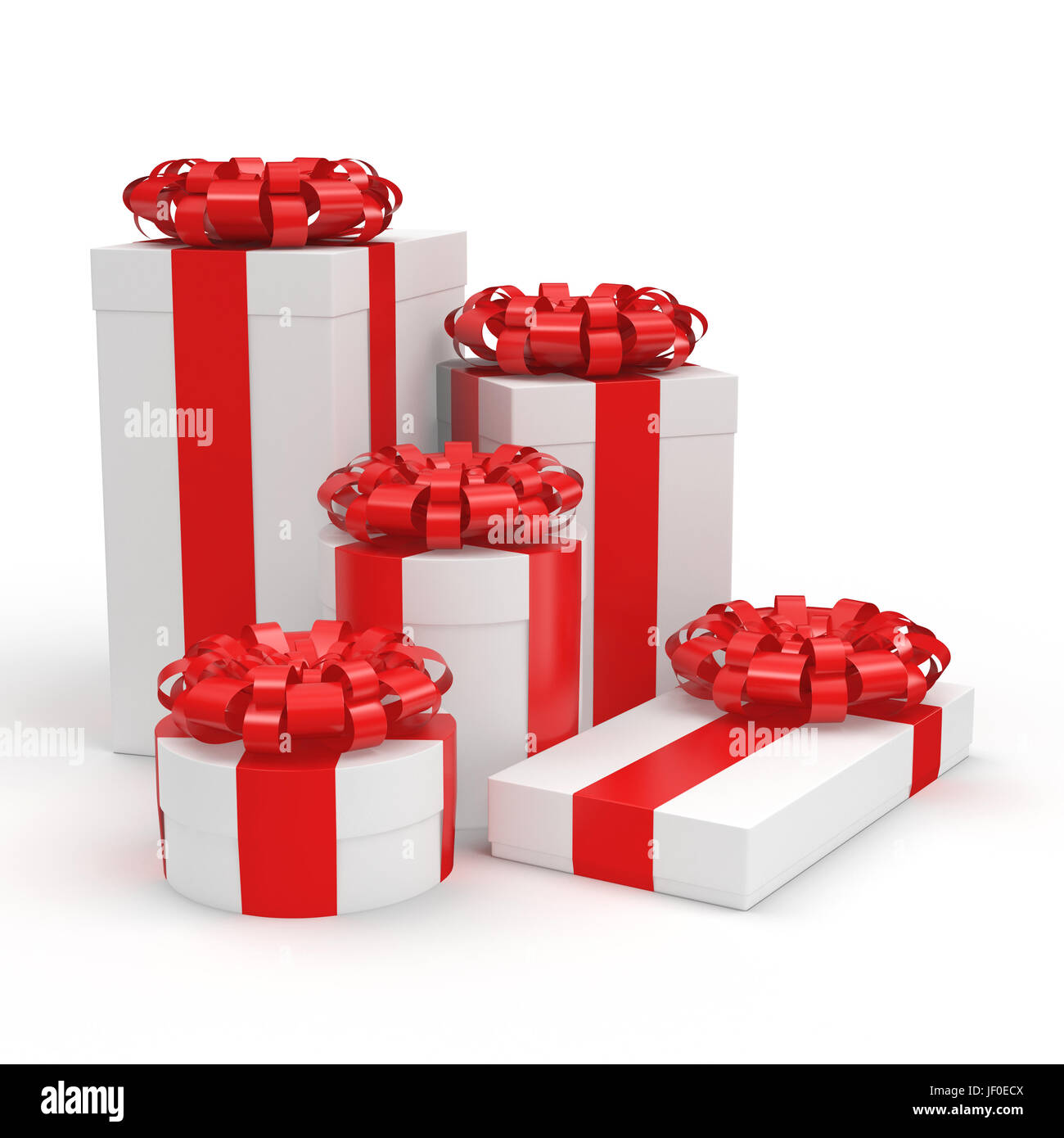 White gift box Stock Photo Alamy