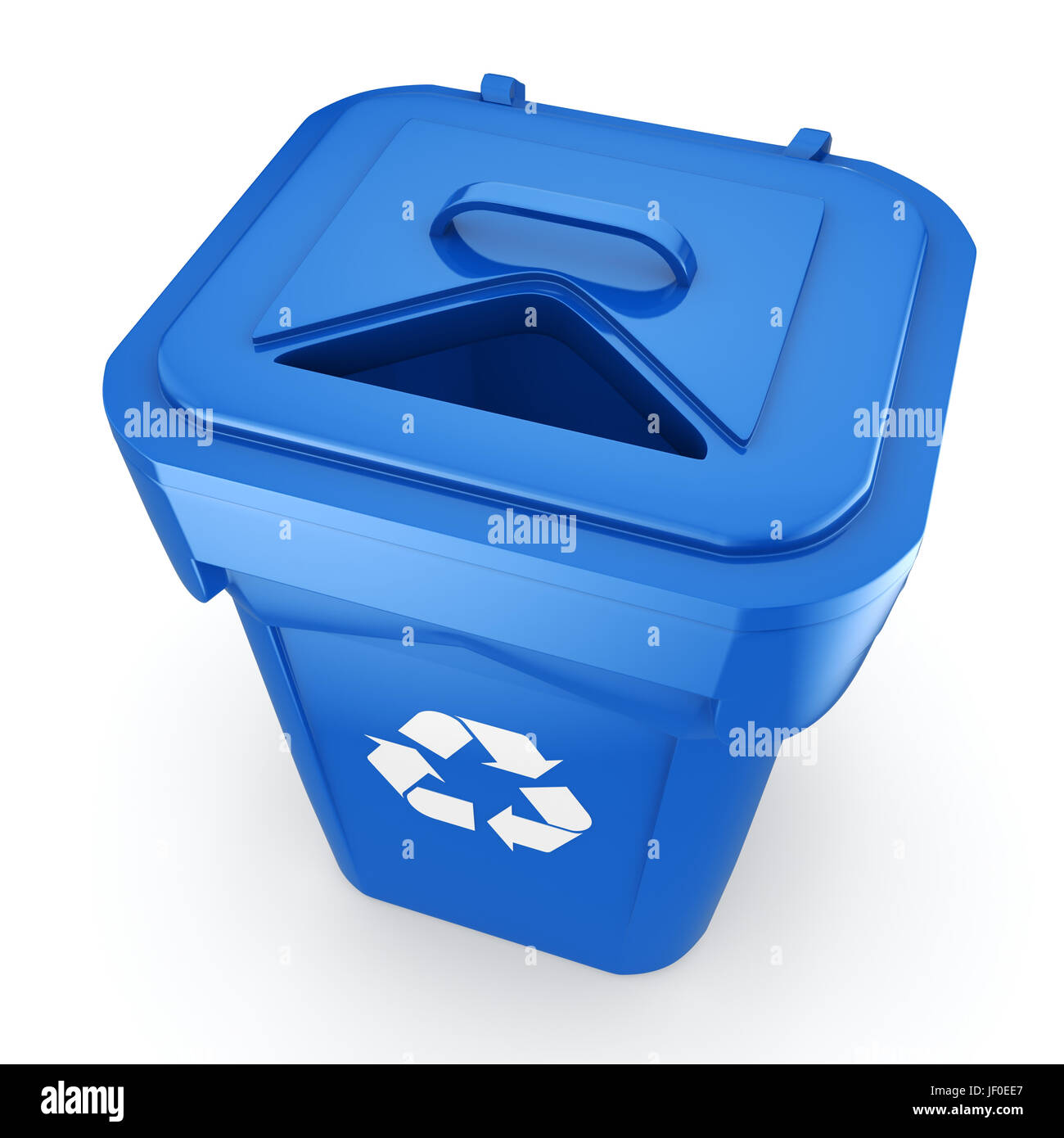 Blue recycling bin hires stock photography and images Alamy