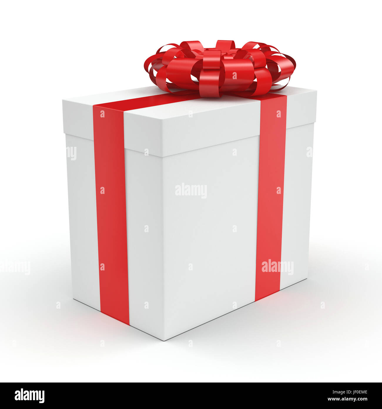 White gift box Stock Photo - Alamy