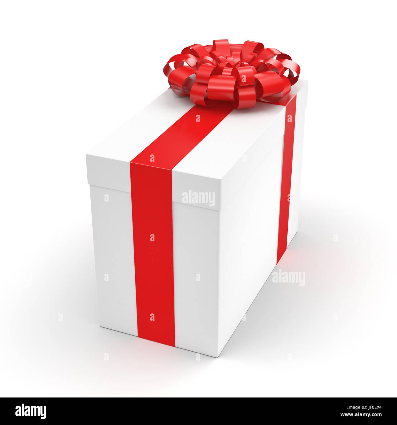 White gift box Stock Photo - Alamy