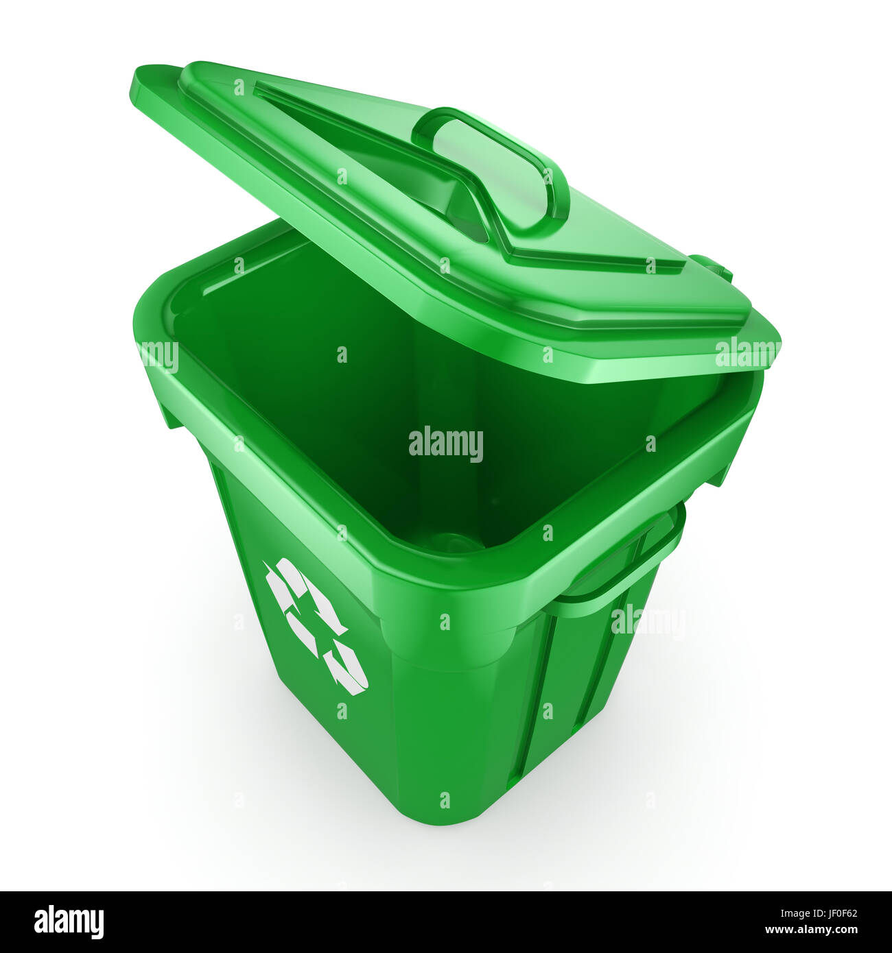 Green recycling Bin Stock Photo Alamy