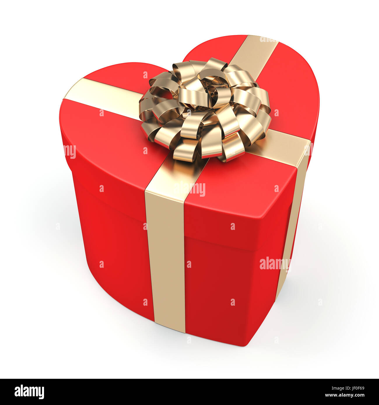 Red heart box Stock Photo