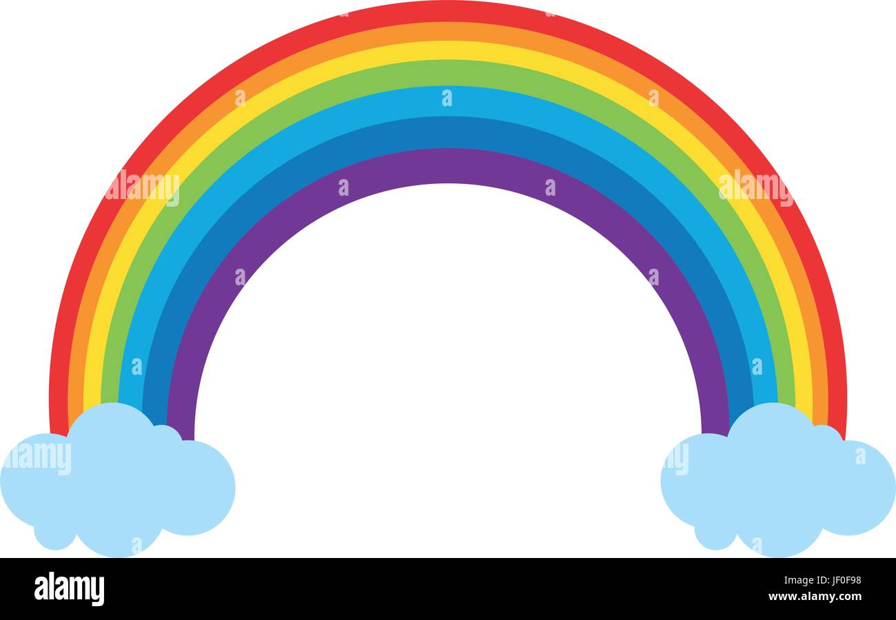 rainbow and clouds icon image Stock Vector Image & Art - Alamy