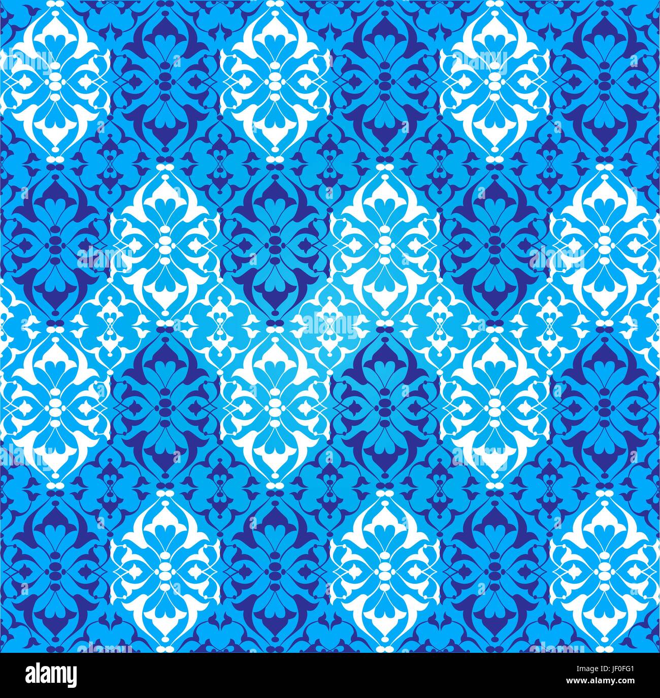 illustration, traditional, islamic, pattern, seamless, oriental, damask