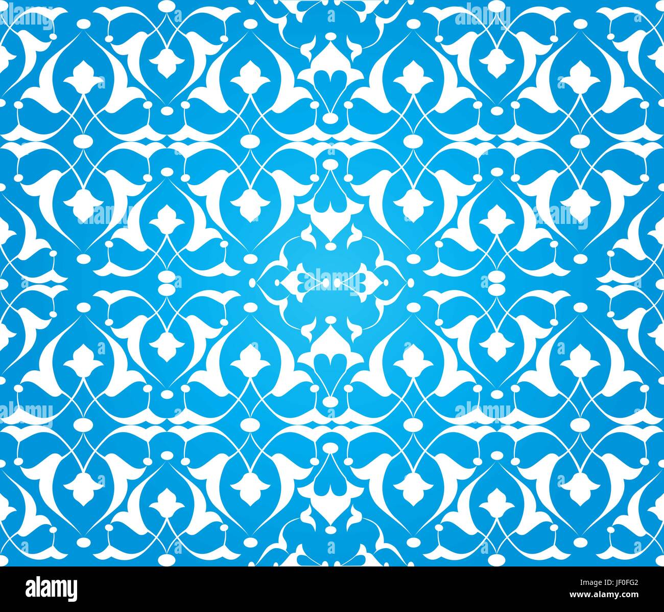 illustration, traditional, islamic, pattern, seamless, oriental, damask ...