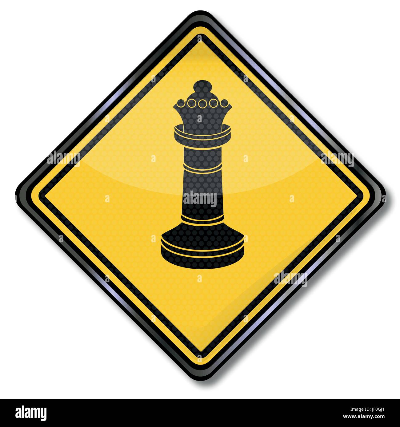 chessman dame and majesty Stock Vector