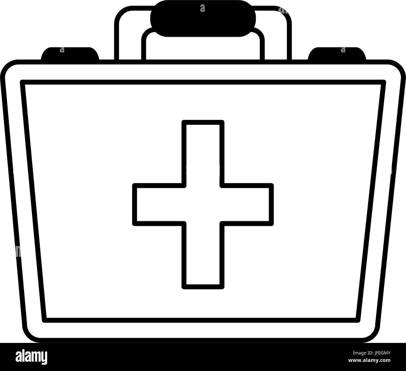 First aid briefcase Black and White Stock Photos & Images - Alamy
