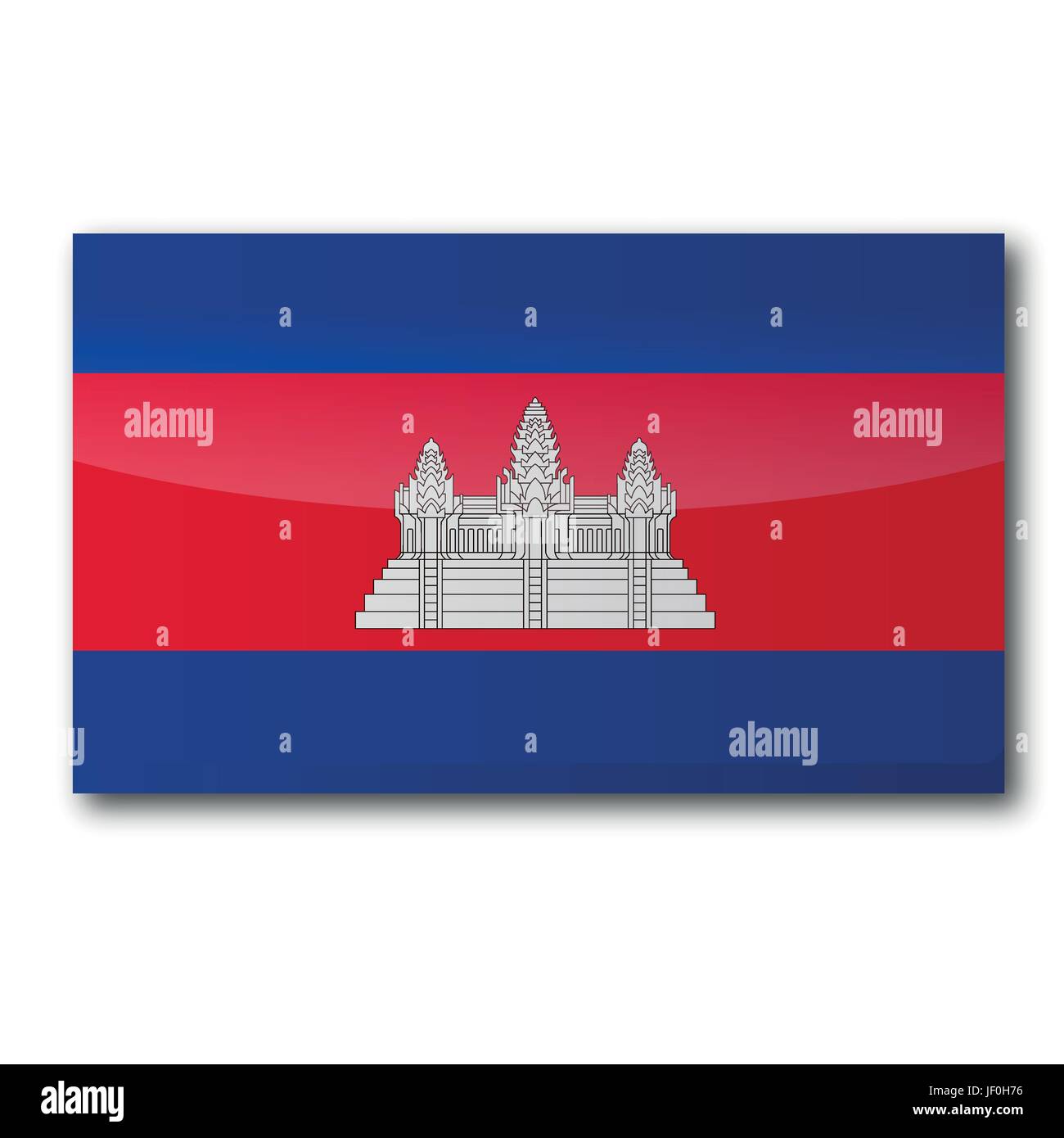 flag of cambodia Stock Vector