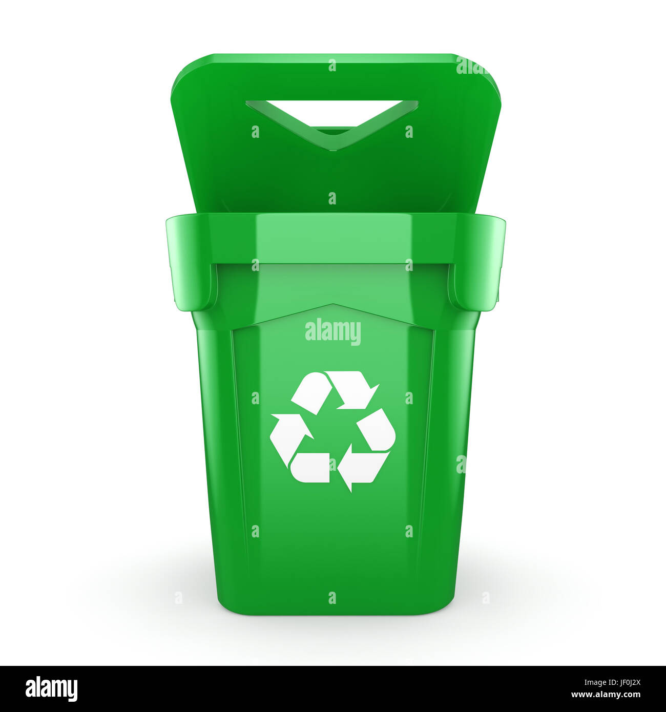 Green recycling Bin Stock Photo Alamy