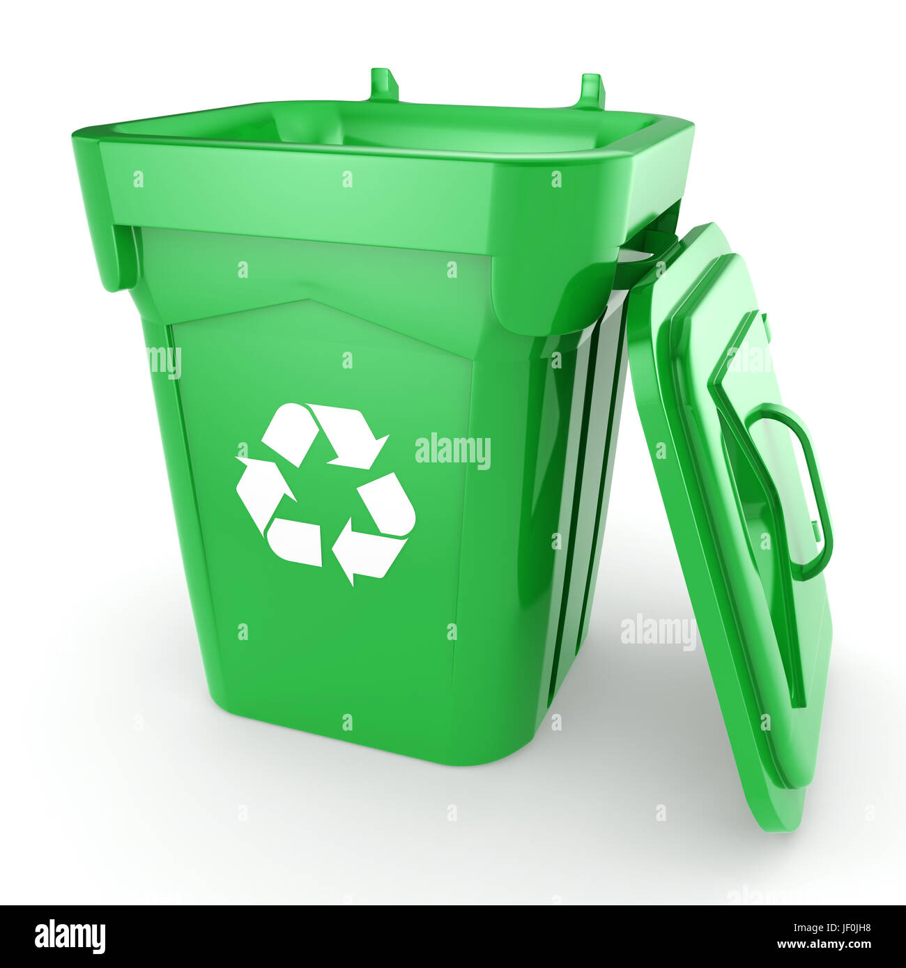 Green recycling Bin Stock Photo Alamy