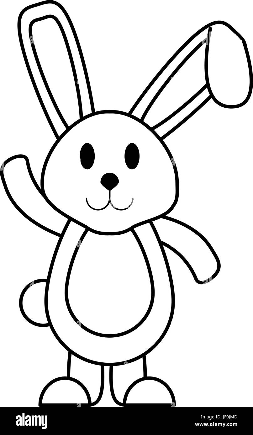 cartoon rabbit or bunny icon image Stock Vector Image & Art - Alamy