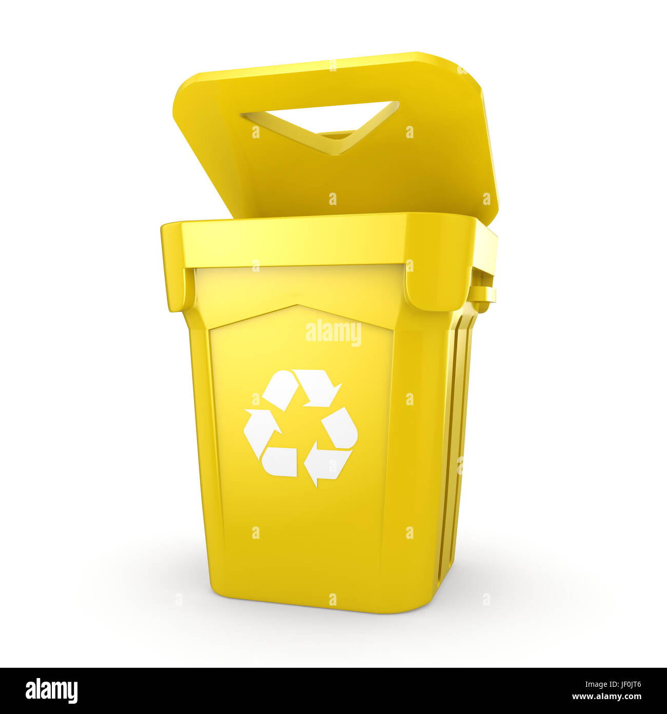 Yellow Rework Bin Yellow Recycling Bin Stock Photo - Alamy