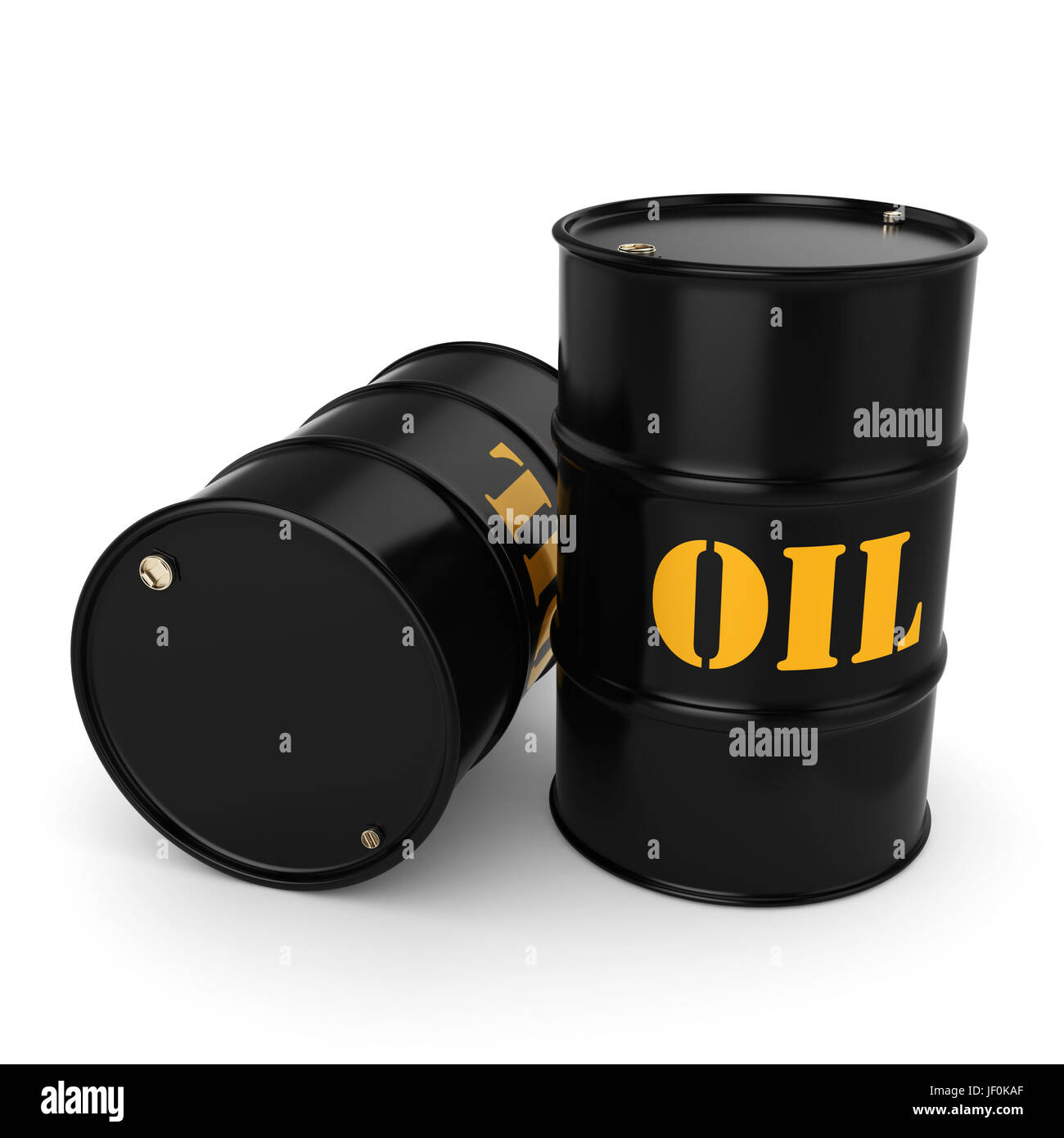 Black oil barrels Stock Photo Alamy