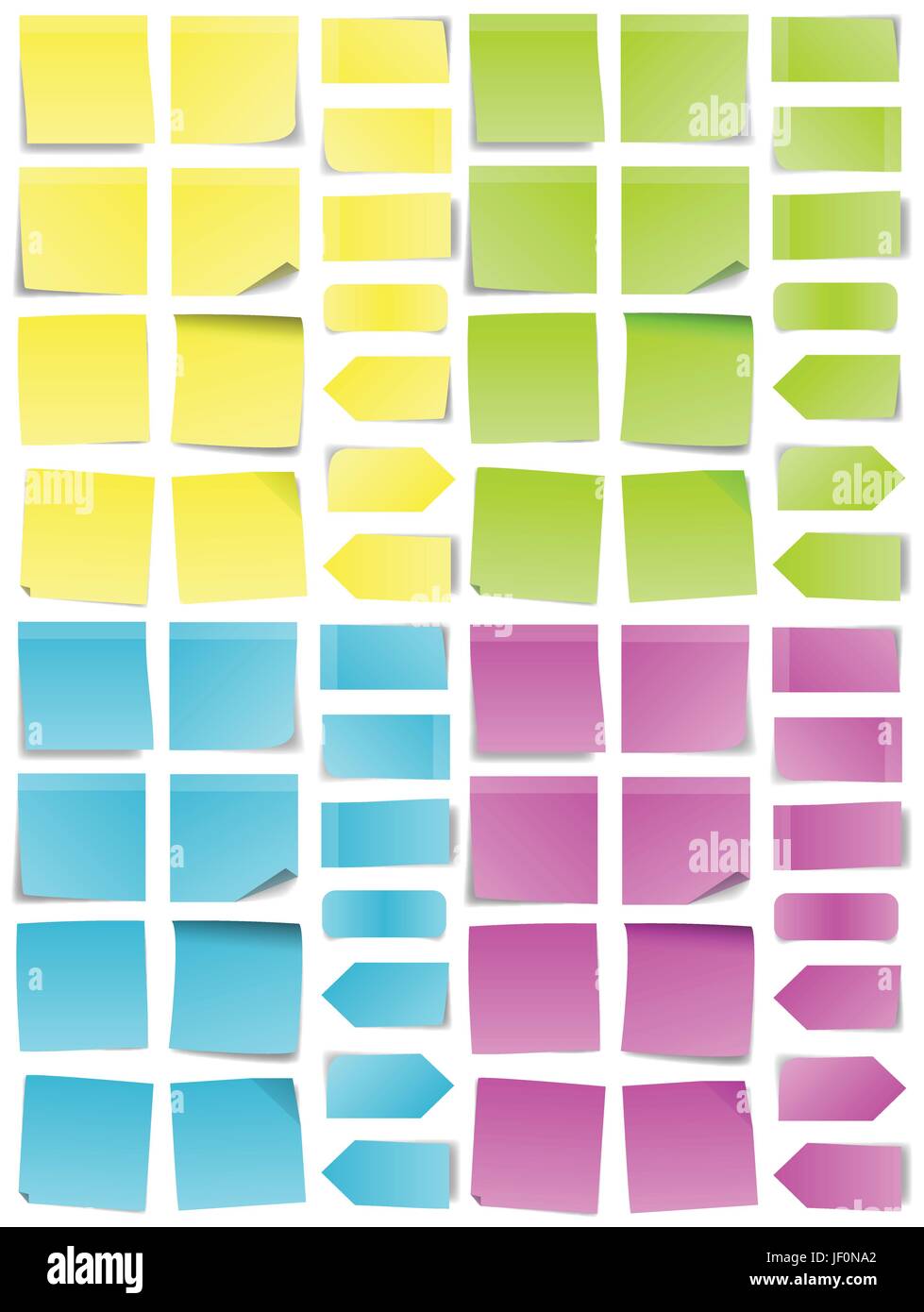 postit note set Stock Vector Image & Art Alamy