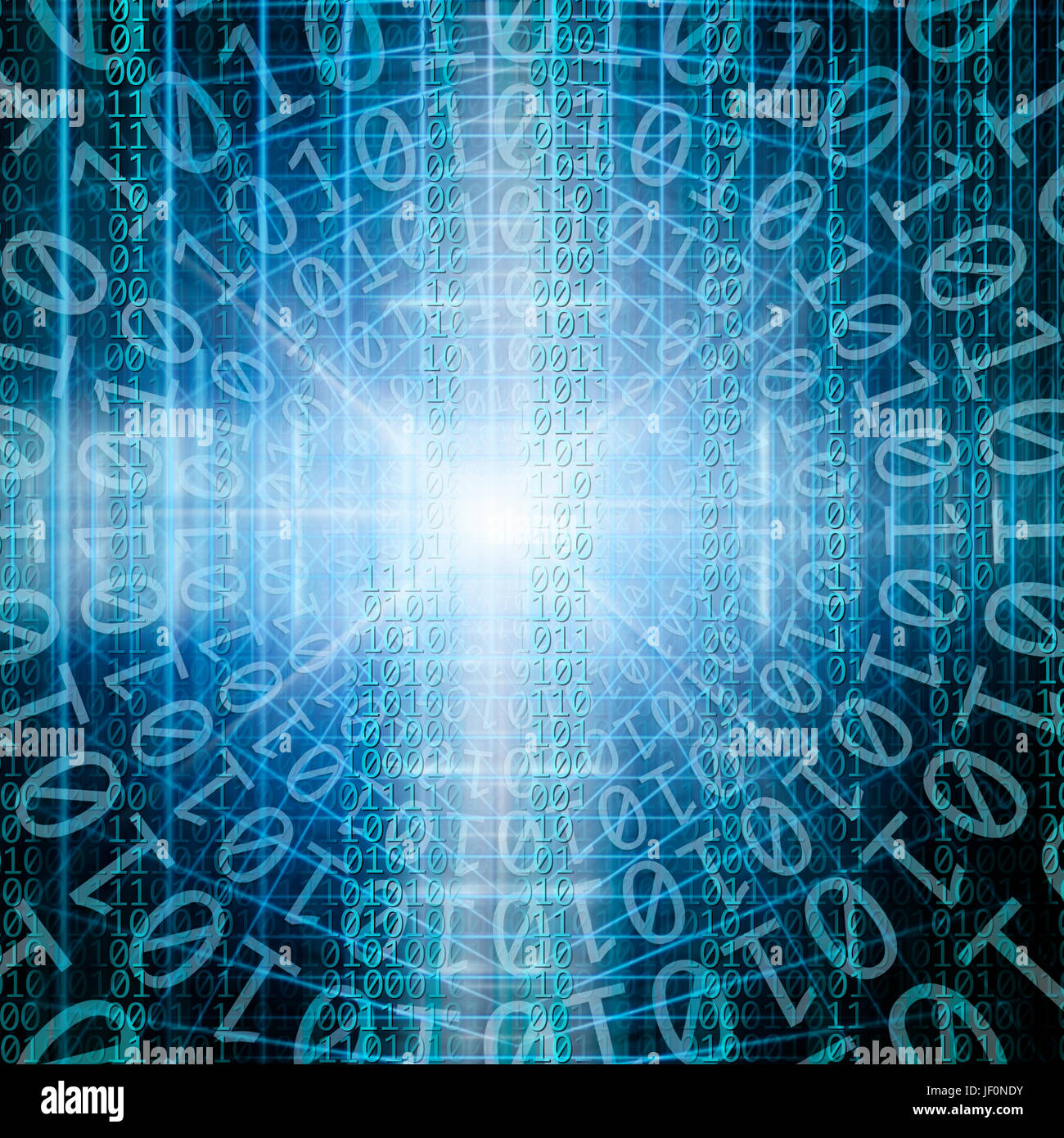 conceptual background image of binary code and abstract lights of ...