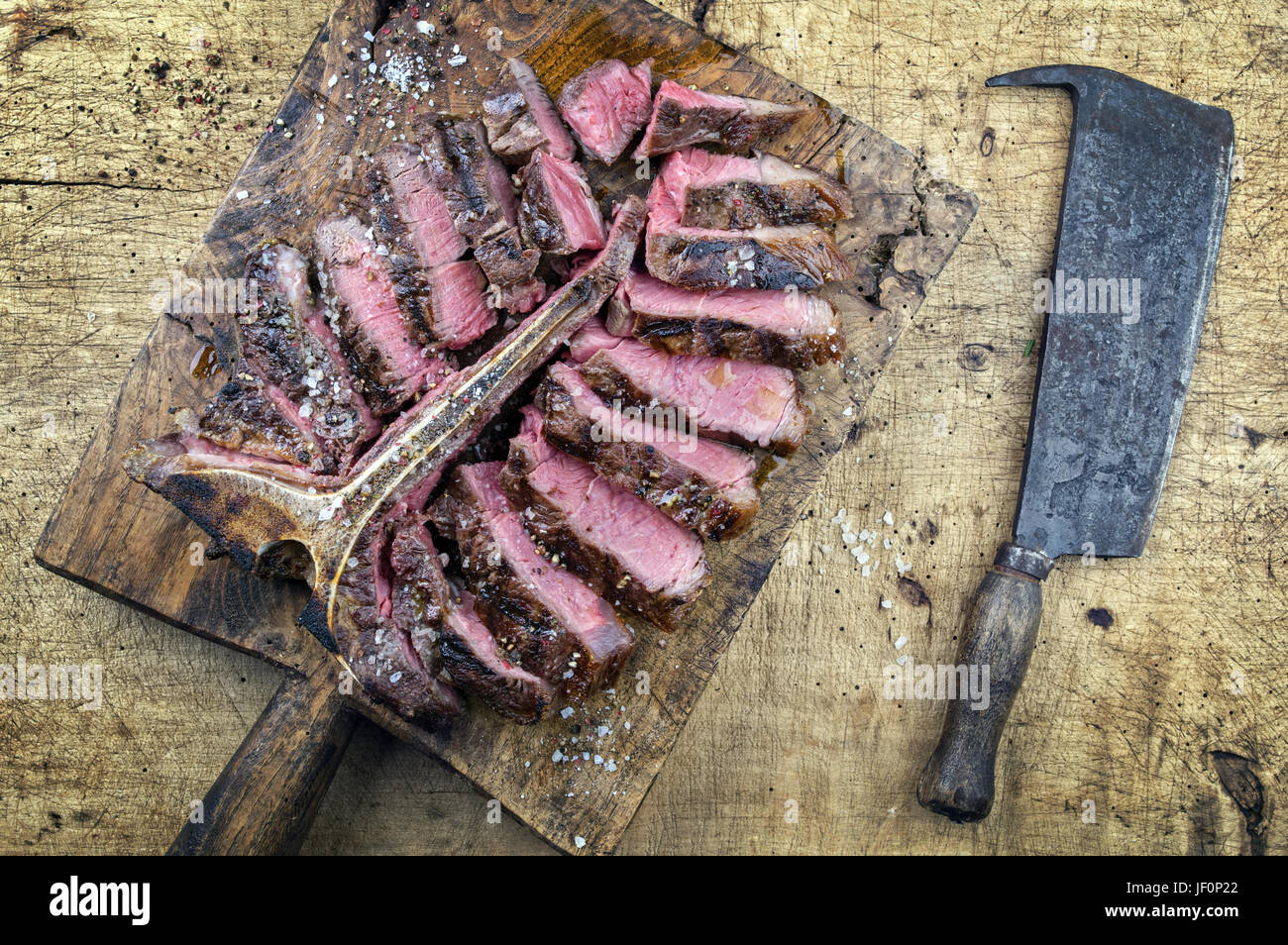 Porterhouse Steak, Choice or Higher, Dry Aged