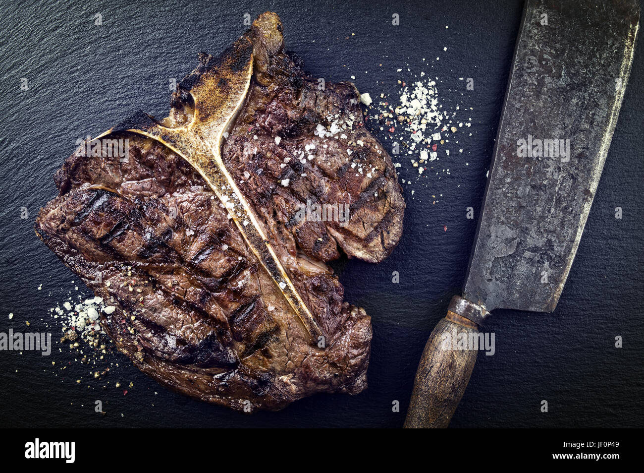 Dry Aged Barbecue TBone Steak Stock Photo Alamy