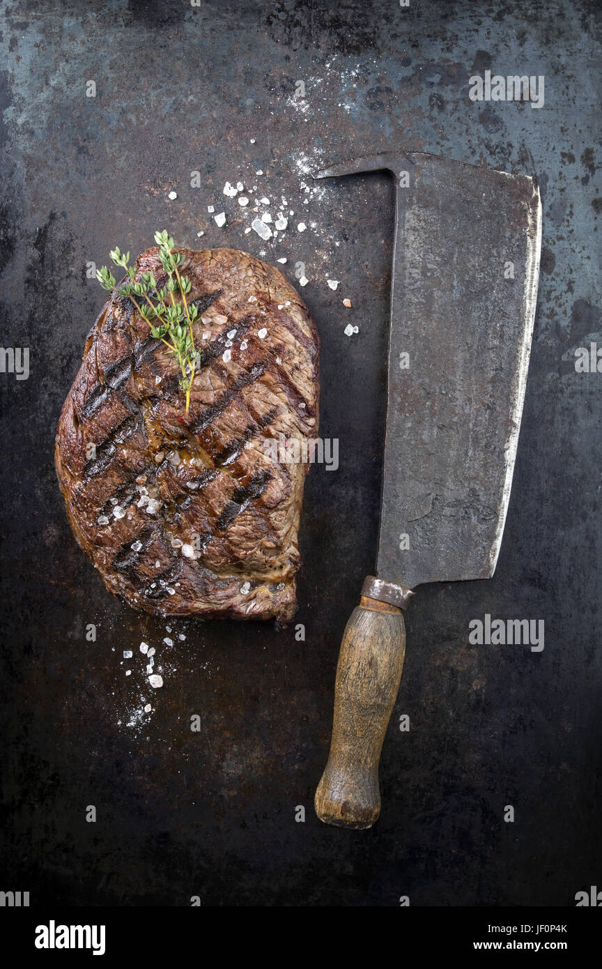 Dry Aged Barbecue Entrecote Double Stock Photo - Alamy