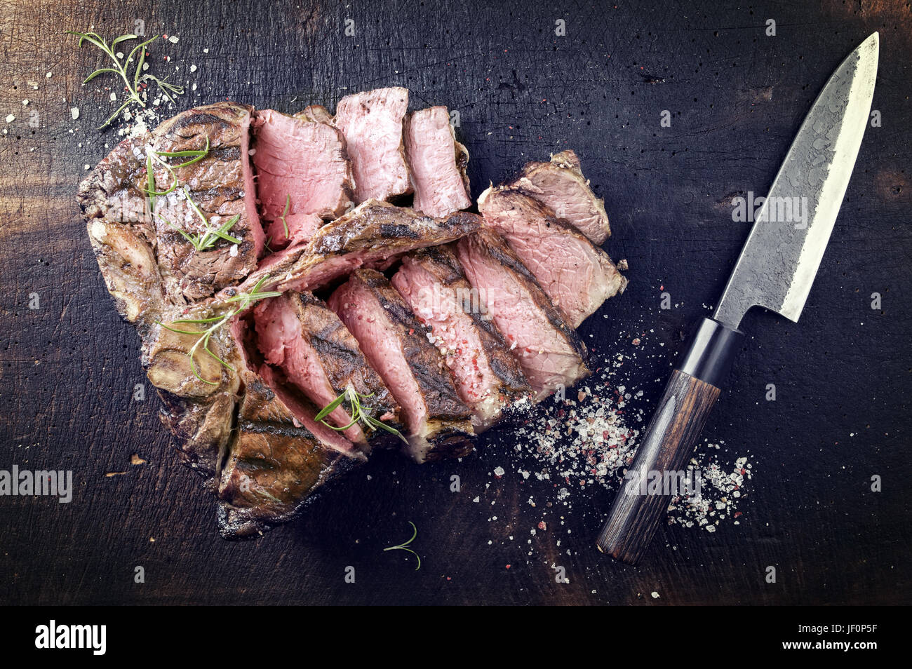 Dry Aged Wagyu Porterhouse Steak Stock Photo Alamy