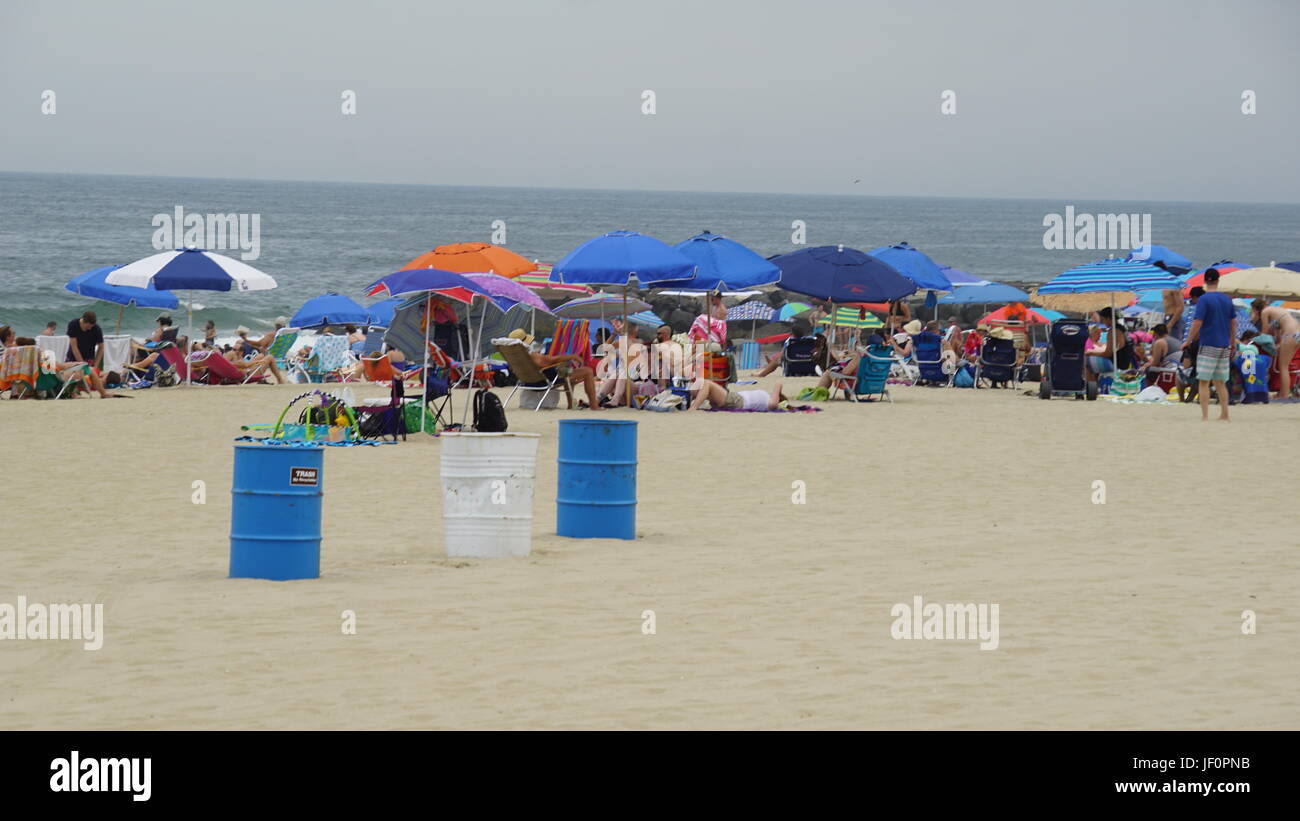 Beach at Asbury Park in New Jersey Stock Photo
