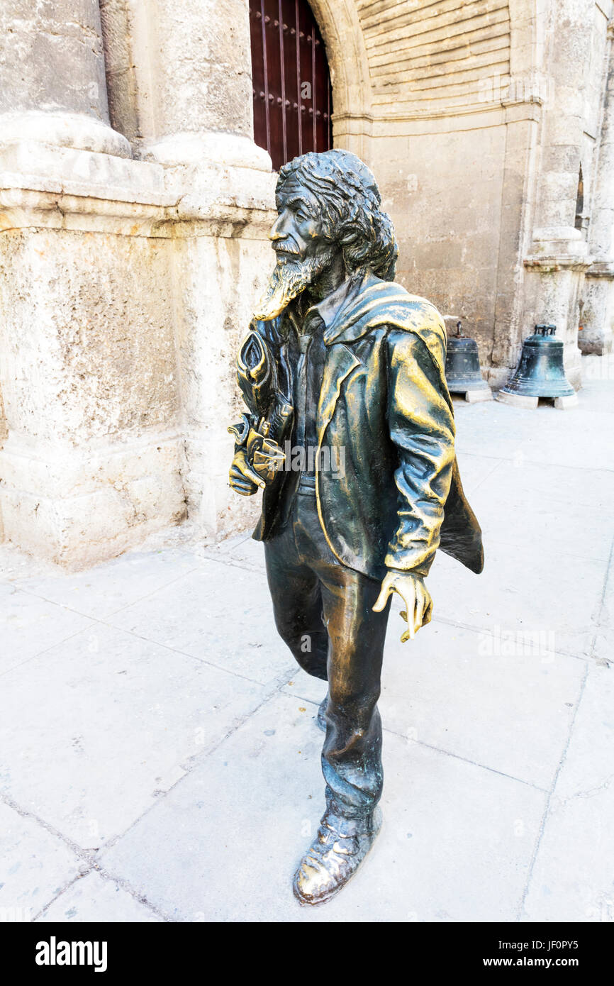 Bronze Statue of Francis Assisi in Havana Cuba, Bronze Statues Francis
