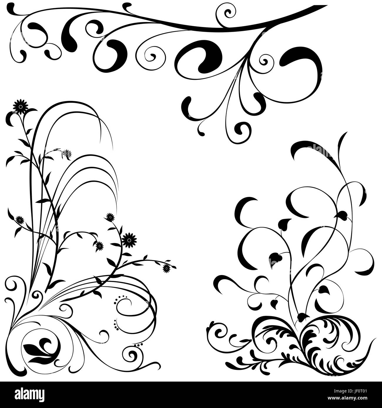 Flower flowers plan plants Stock Vector Images - Alamy