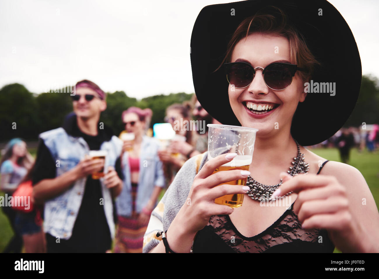 Portrait of woman at the festival Stock Photo - Alamy