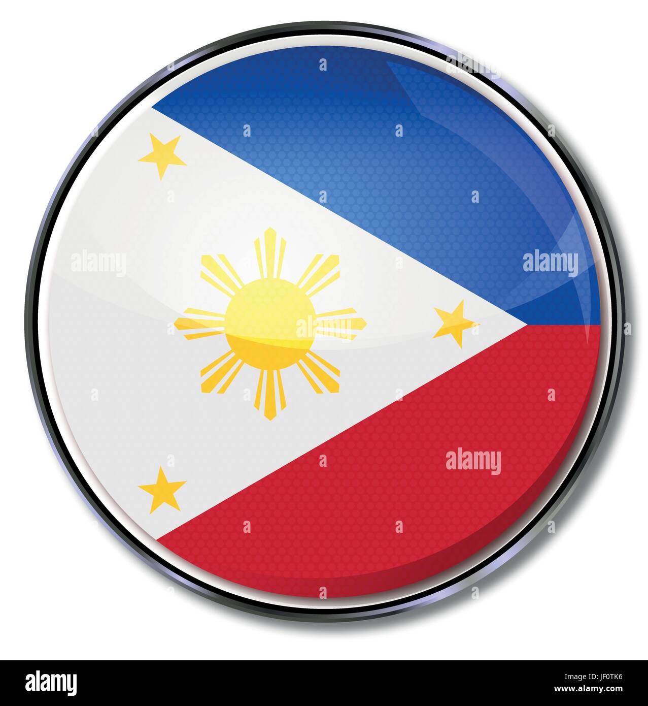 button philippines Stock Vector
