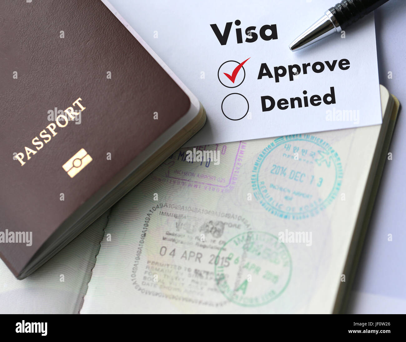 visa-approved-hi-res-stock-photography-and-images-alamy