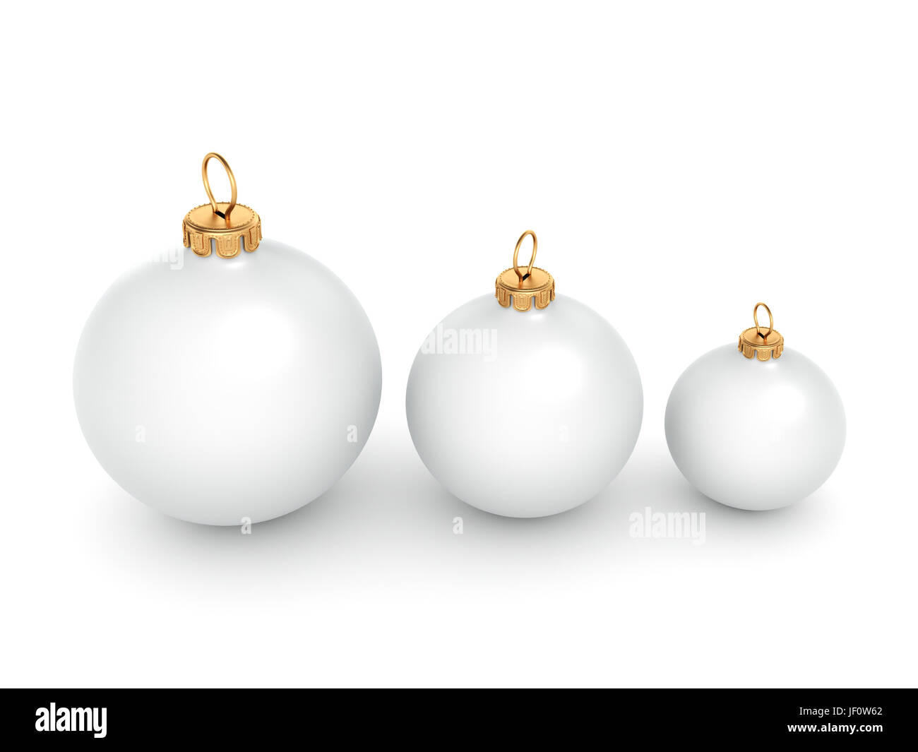 White Christmas ball Stock Photo - Alamy