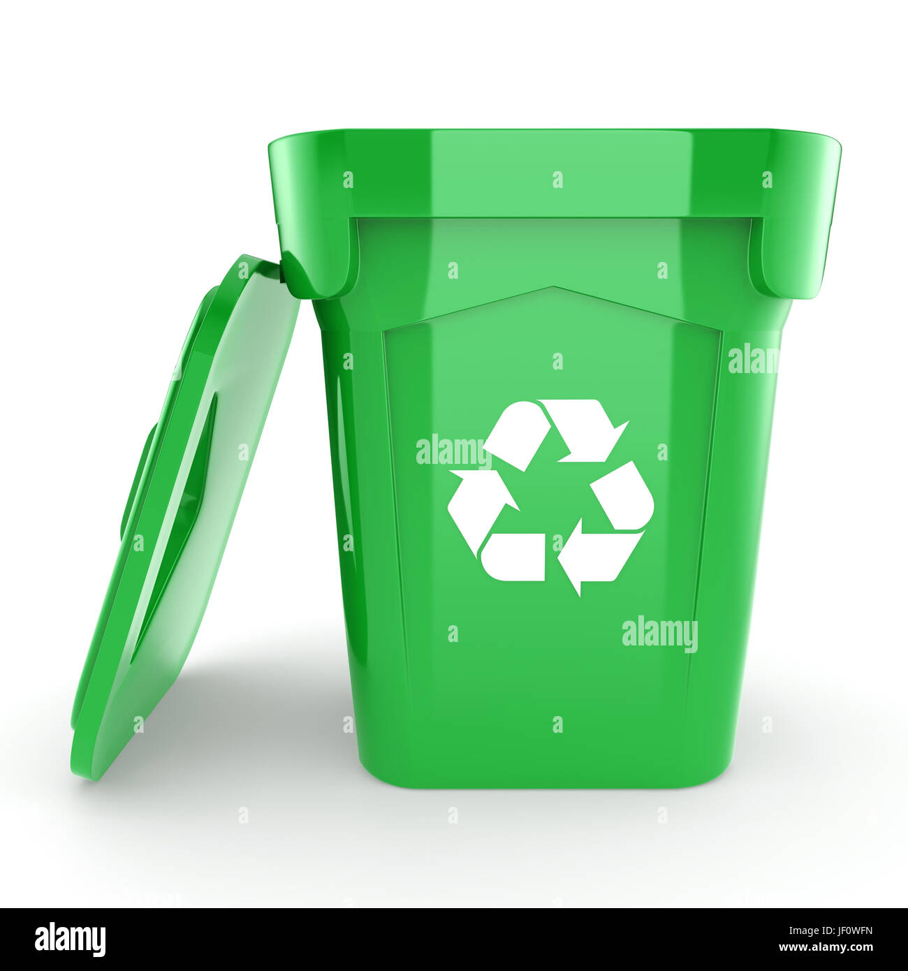 Green recycling Bin Stock Photo Alamy
