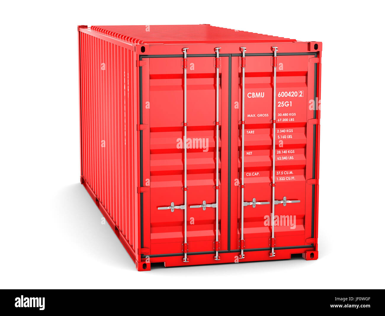 Isolated cargo container Stock Photo - Alamy