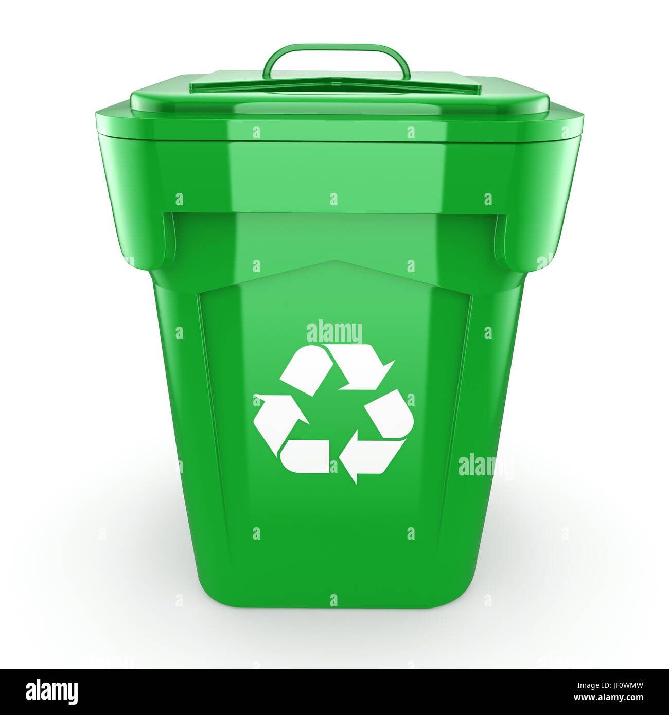 Green recycling Bin Stock Photo Alamy