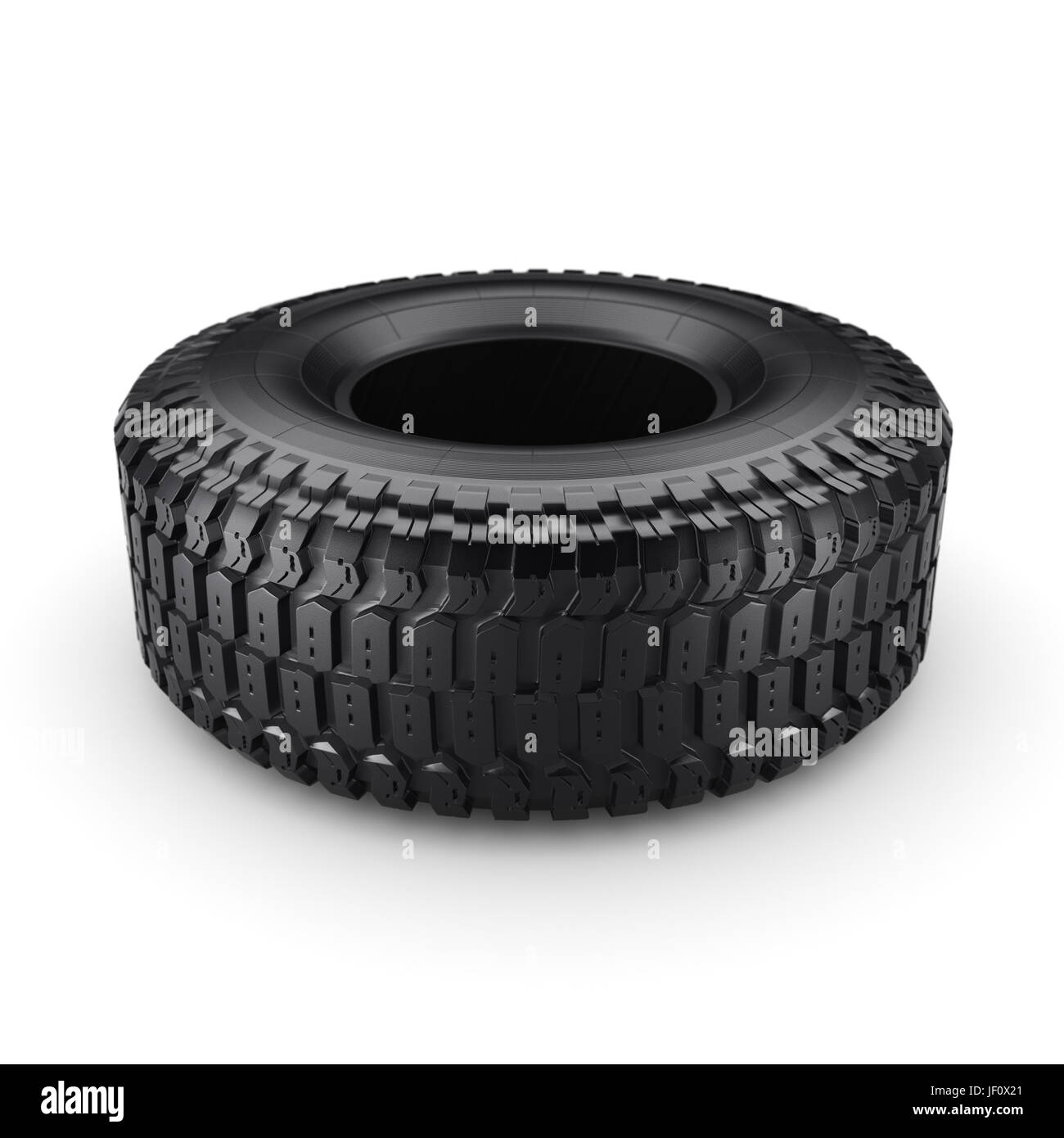 3D rendering truck tire Stock Photo