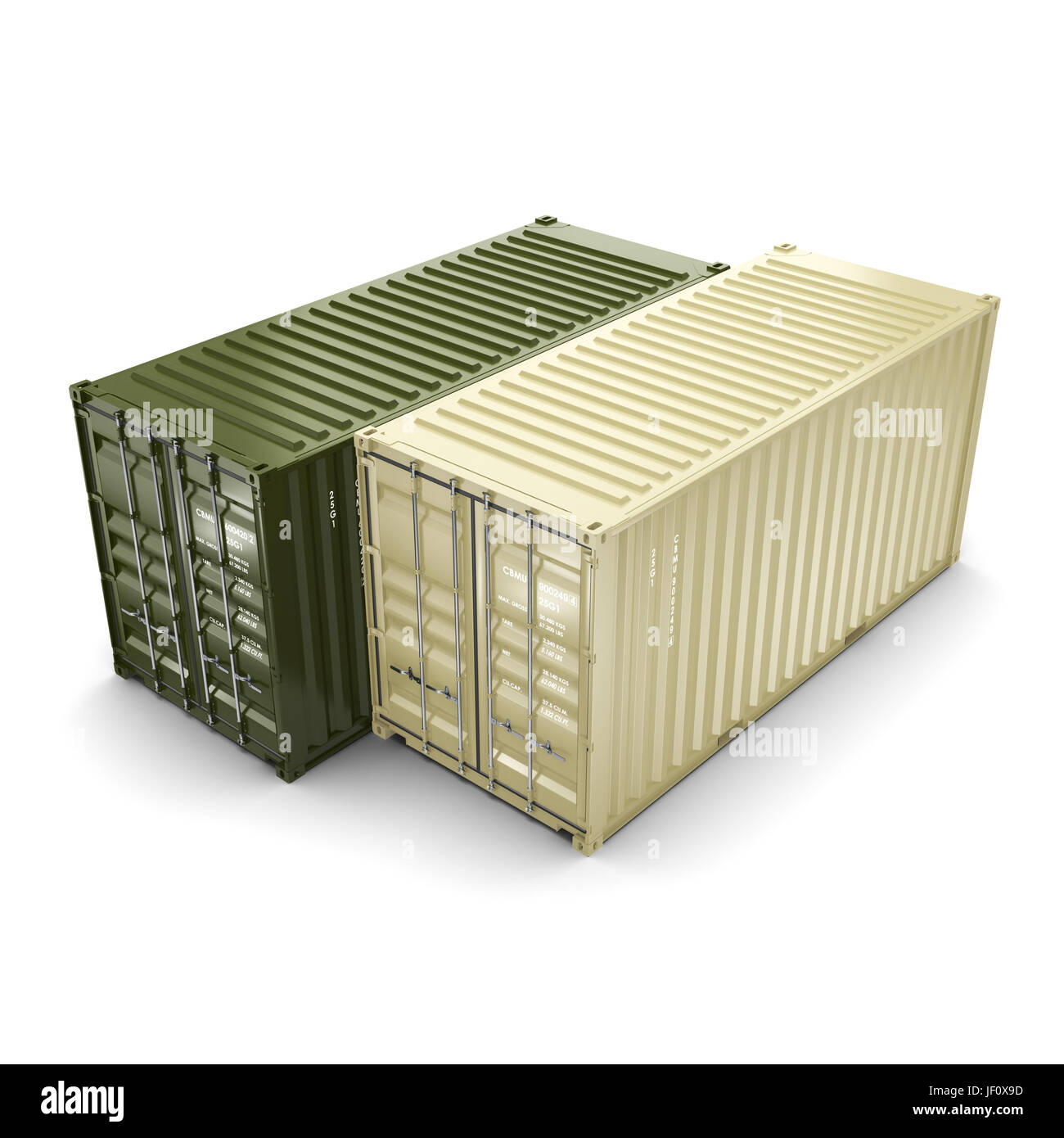 3D rendering container Stock Photo - Alamy