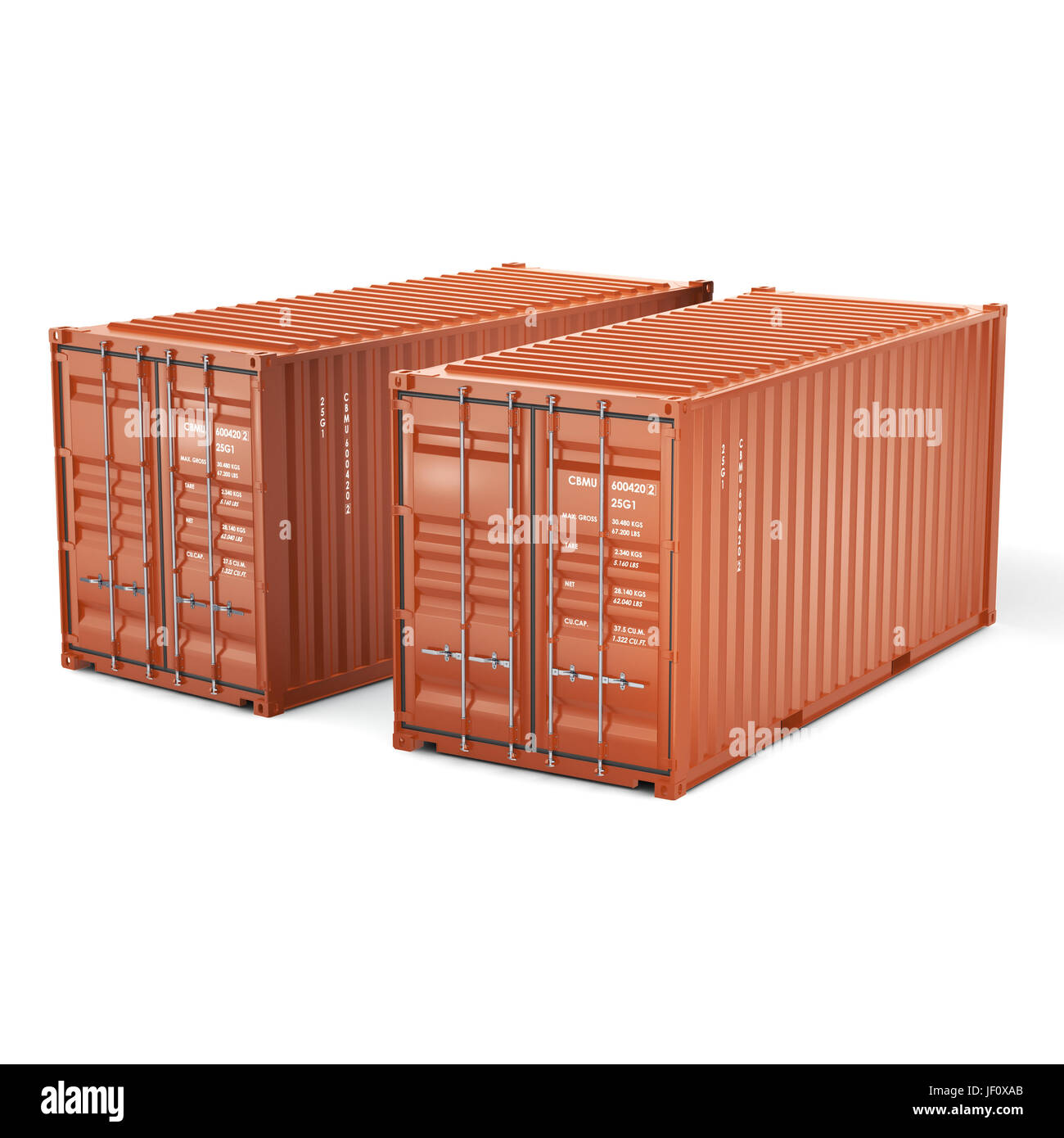 3D rendering containers Stock Photo - Alamy
