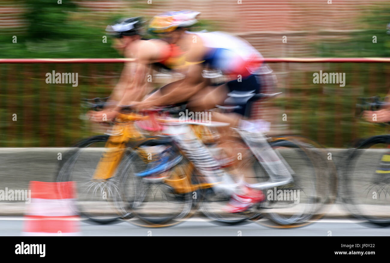 Triathlon, ETU Sprint European Championship in Duesseldorf, Germany